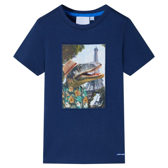 Vidaxl børneshirt 92 mørkeblå
