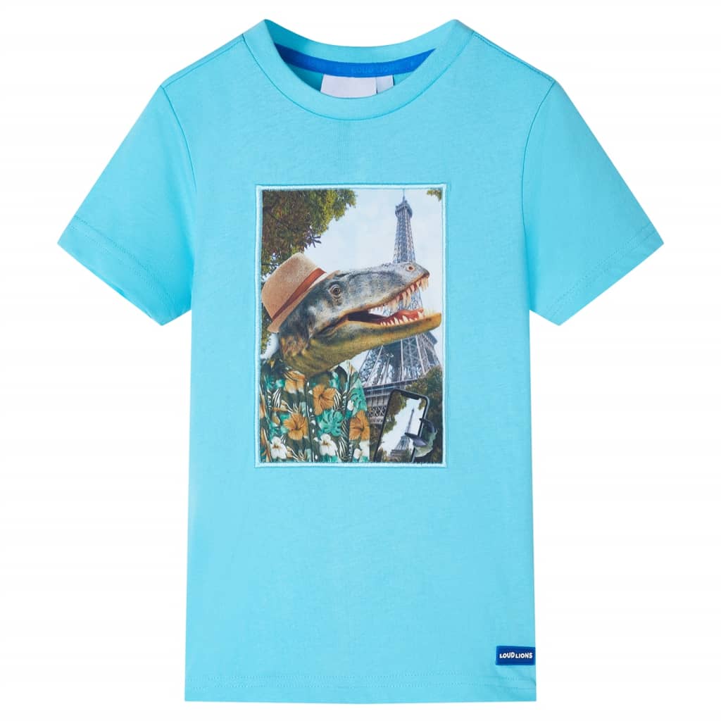 Vidaxl børneshirt 92 Sea Blue