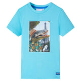 Vidaxl børneshirt 116 Sea Blue
