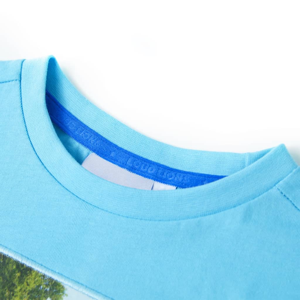 Vidaxl børneshirt 116 Sea Blue