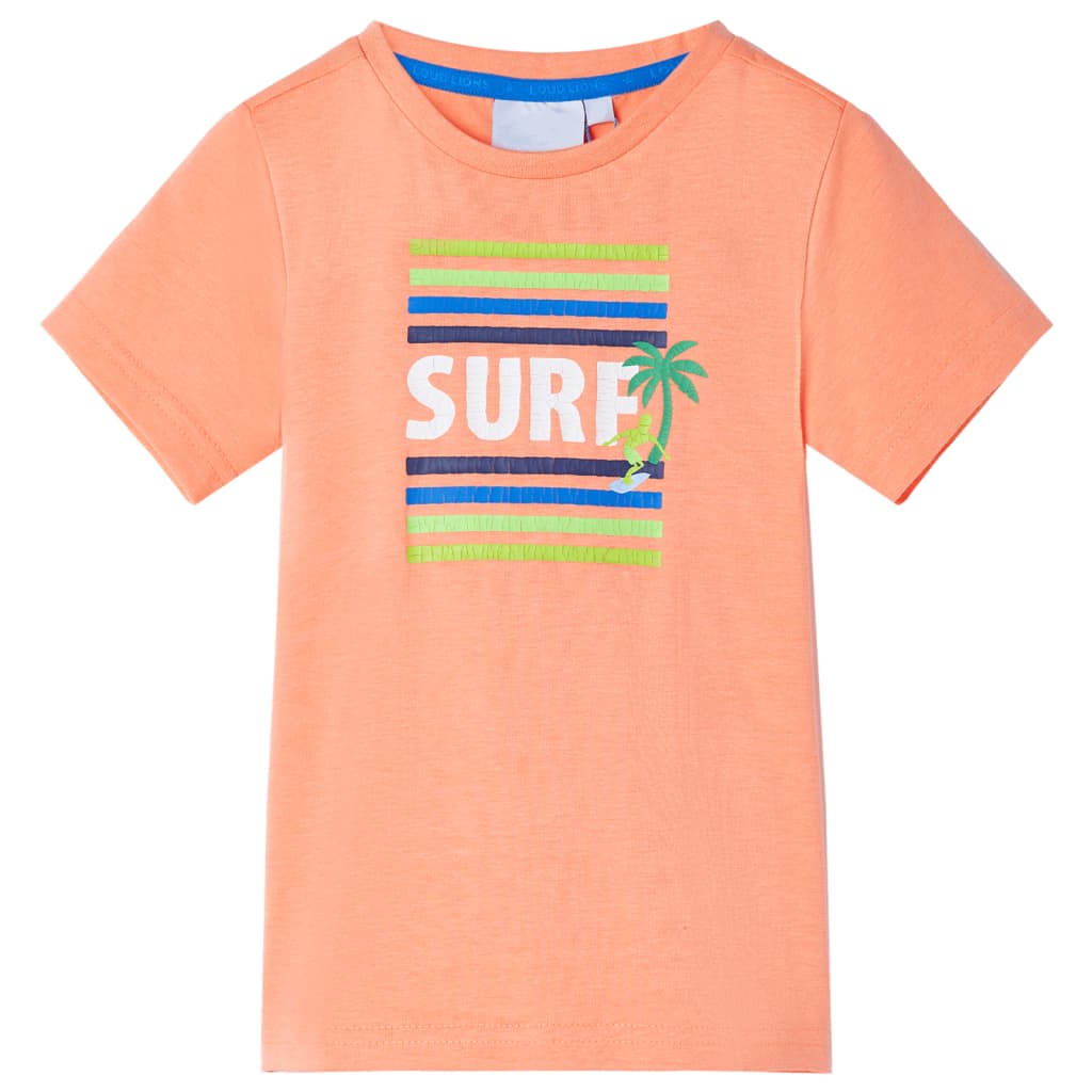 Vidaxl børneshirt 116 Neon Orange