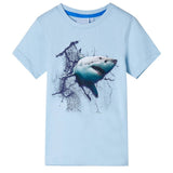 Vidaxl børneshirt 104 lyseblå