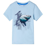 Vidaxl børneshirt 116 lyseblå