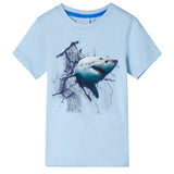 Vidaxl børneshirt 128 lyseblå