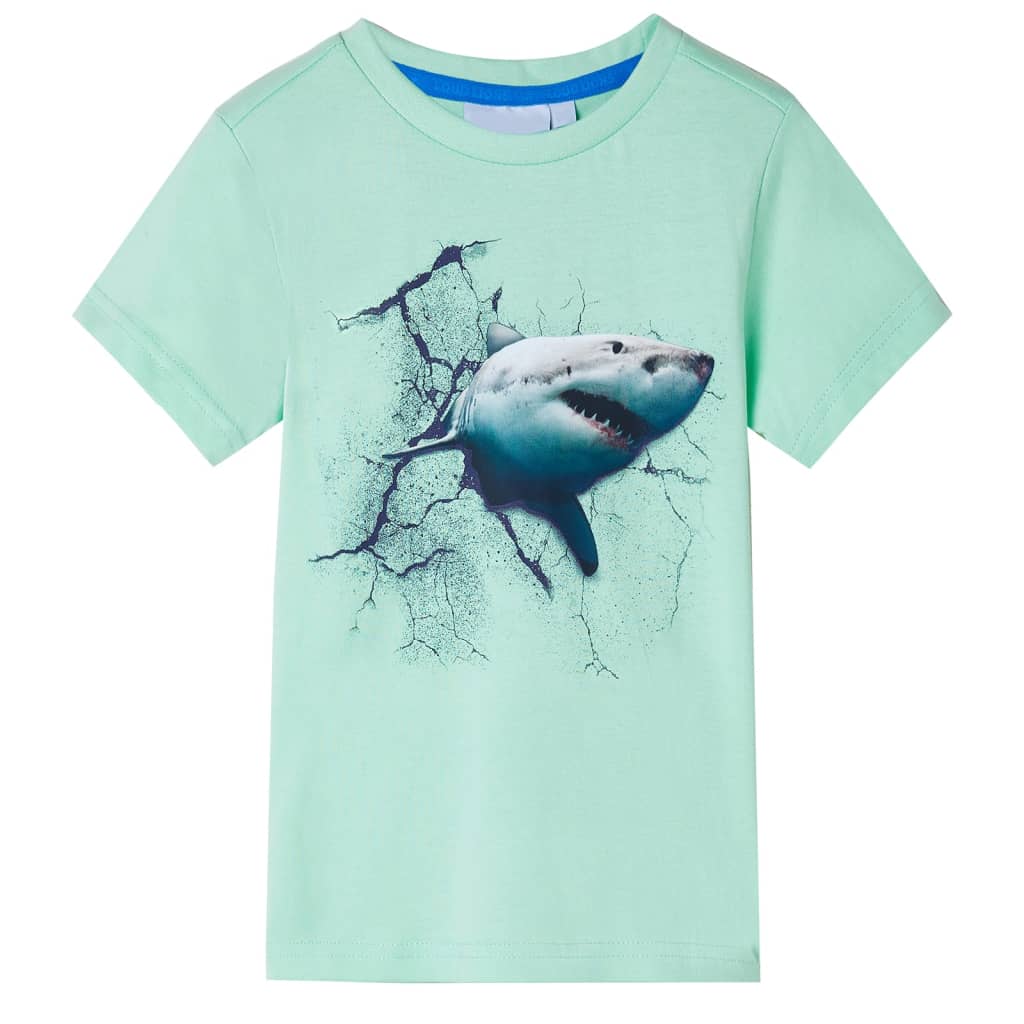 Vidaxl børneshirt 104 lysegrøn