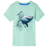Vidaxl børneshirt 104 lysegrøn
