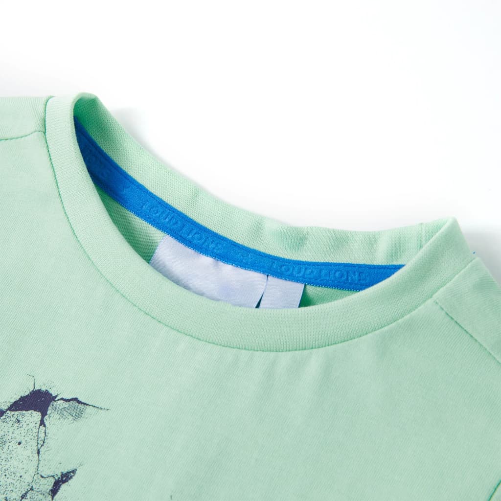 Vidaxl børneshirt 104 lysegrøn