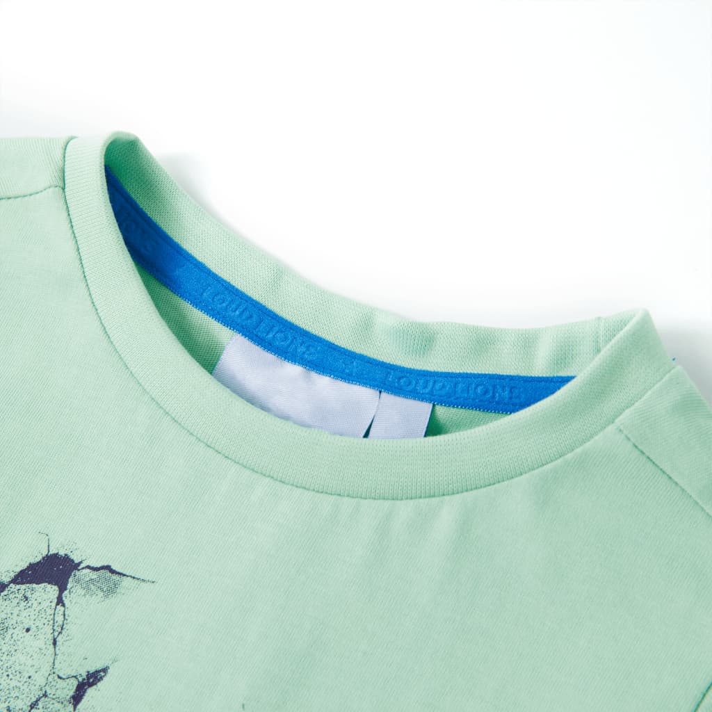 Vidaxl børneshirt 116 lysegrøn