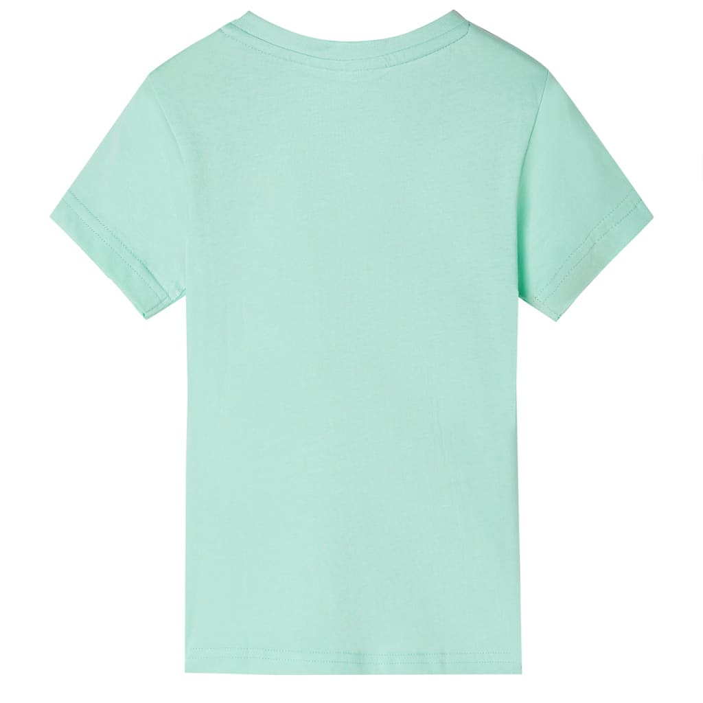 Vidaxl børneshirt 128 lysegrøn
