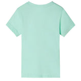 Vidaxl børneshirt 128 lysegrøn