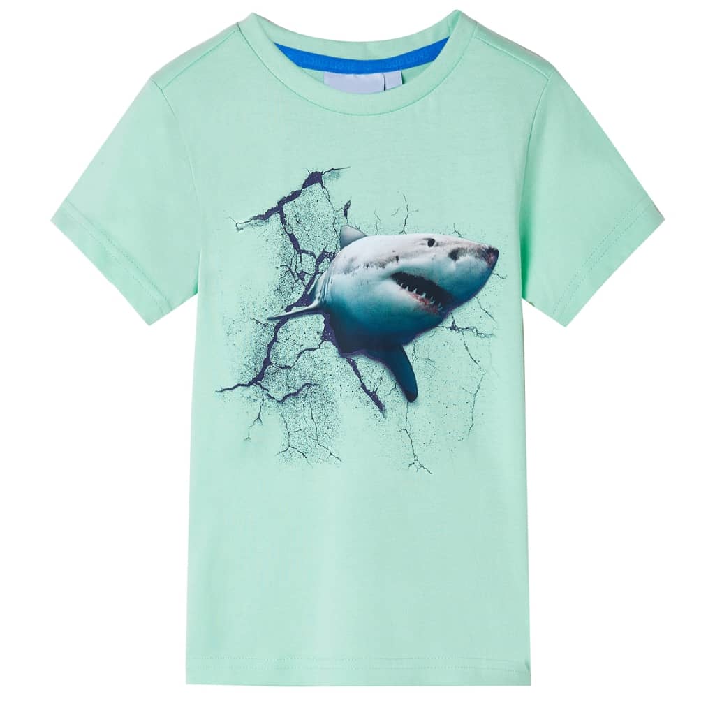 Vidaxl børneshirt 140 lysegrøn
