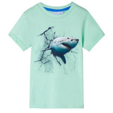 Vidaxl børneshirt 140 lysegrøn