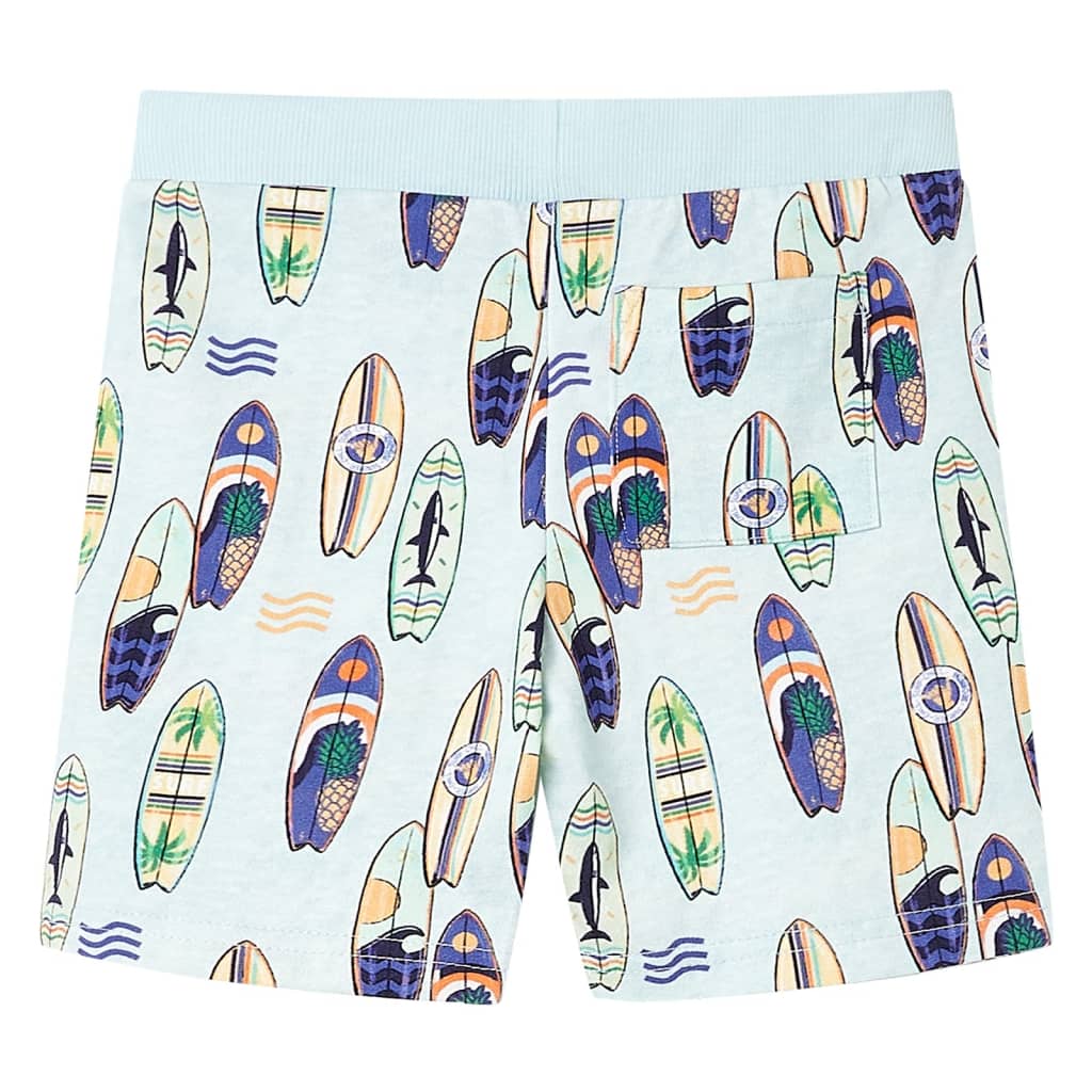 Vidaxl Børns shorts med Drawstring 116 Melange Soft Blue