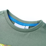 Vidaxl børneshirt med korte ærmer 92 khaki