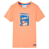Vidaxl Børnestrøje med korte ærmer 104 Neon Orange