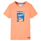 Vidaxl Børnestrøje med korte ærmer 116 Neon Orange