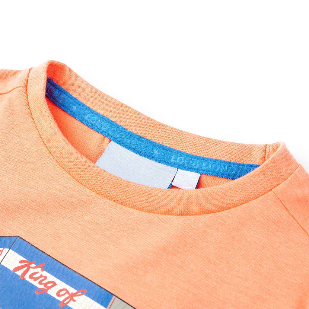 VidaXL Children's shirt with short sleeves 128 neon orange