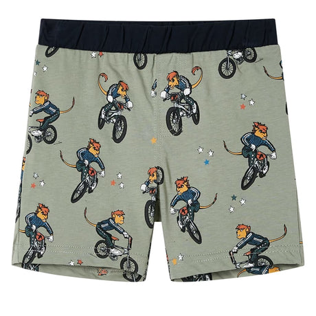 Vidaxl børnepyjamas med korte ærmer 116 lys khaki