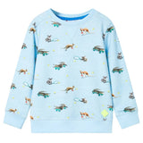 Vidaxl Børns sweater 92 blandet lyseblå