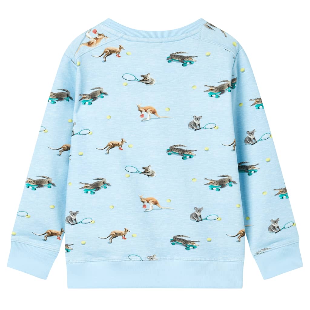 Vidaxl Børns sweater 92 blandet lyseblå
