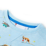 Vidaxl Børns sweater 92 blandet lyseblå
