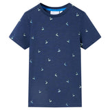 Vidaxl børneshirt 116 mørkeblå