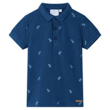 VidaXL børne poloshirt 140 mørkeblå