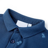 VidaXL børne poloshirt 140 mørkeblå