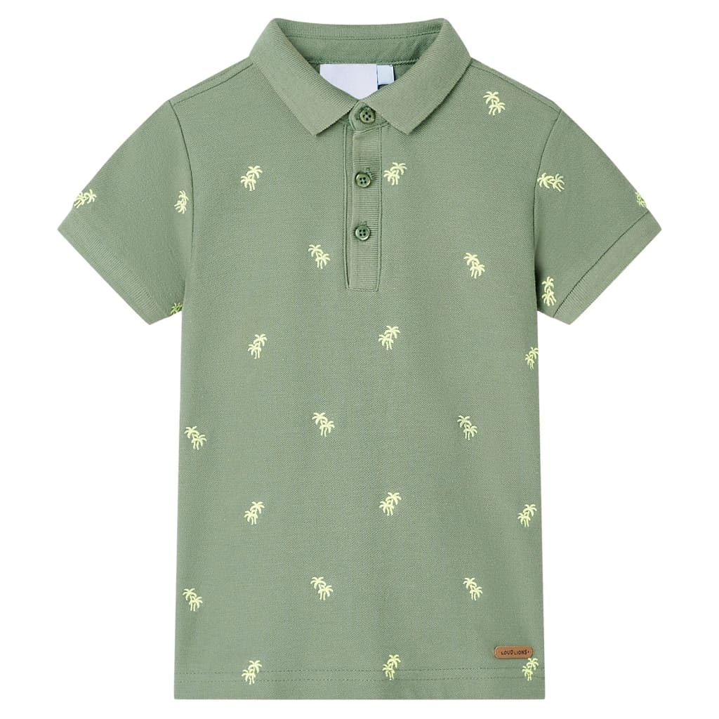 VidaXL børne poloshirt 104 khaki