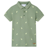 VidaXL børne poloshirt 104 khaki