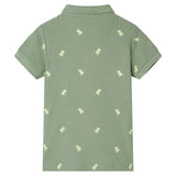 VidaXL børne poloshirt 116 khaki