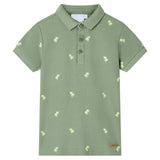 VidaXL børne poloshirt 128 khaki