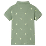 VidaXL børne poloshirt 128 khaki
