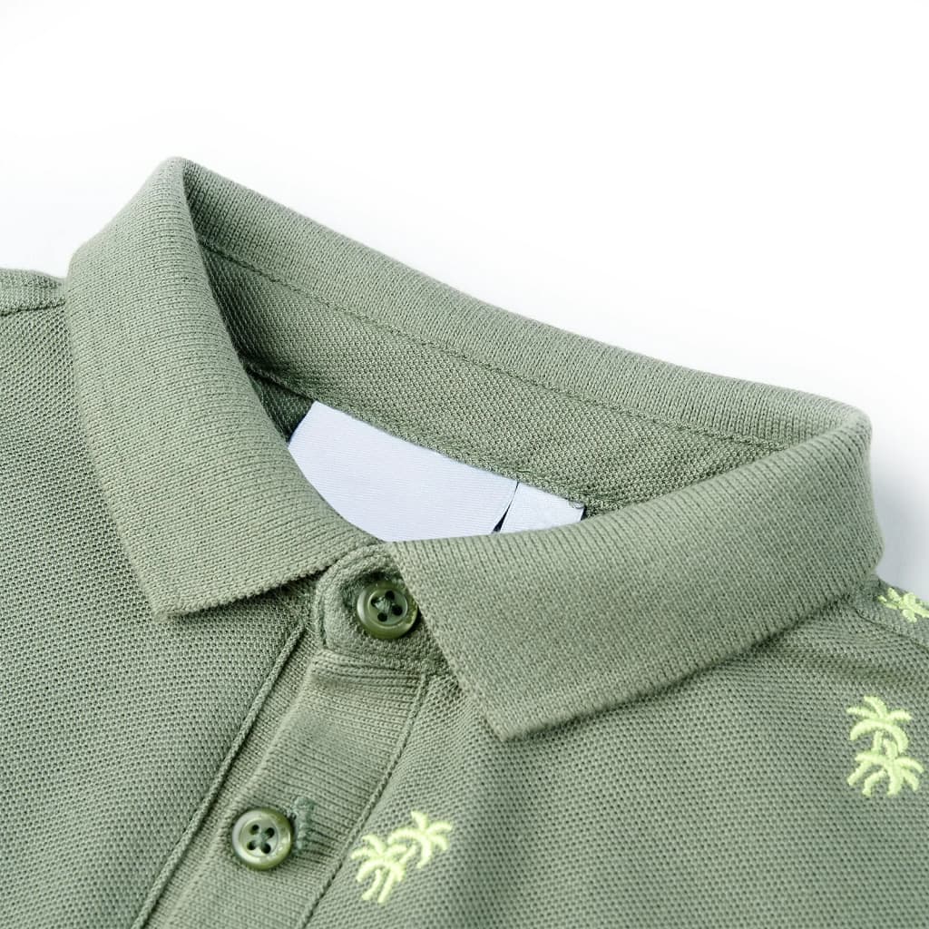 VidaXL børne poloshirt 140 khaki