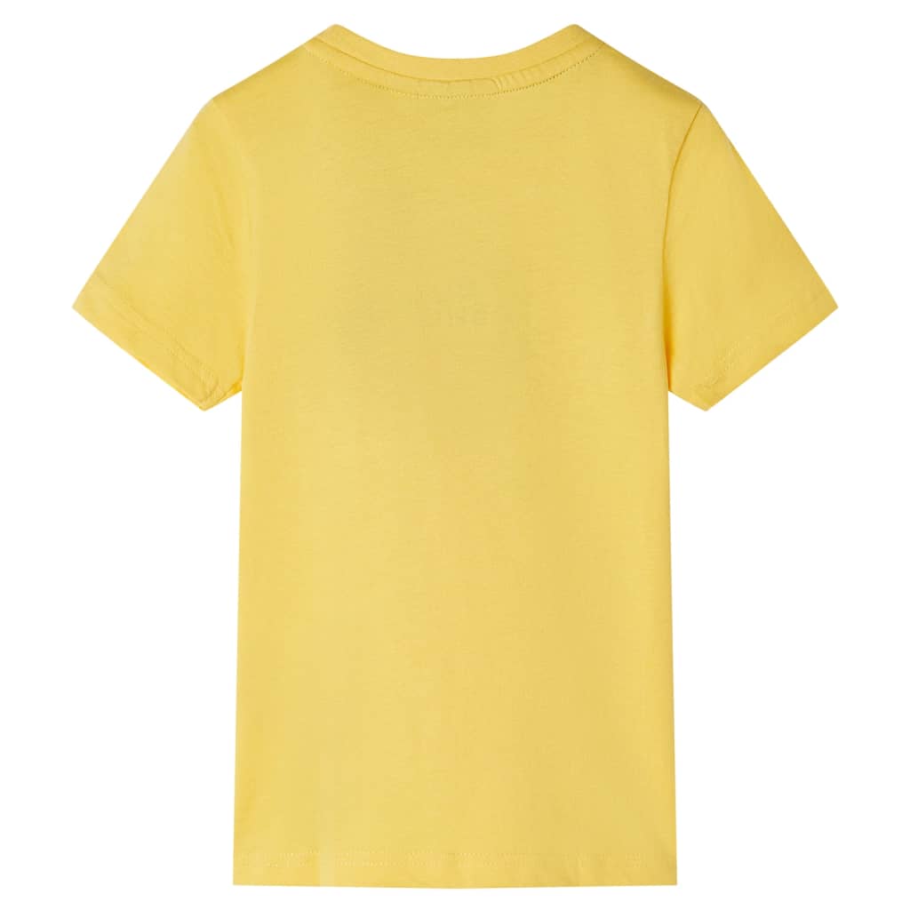 Vidaxl Børnestrøje med korte ærmer 92 Light Ocher