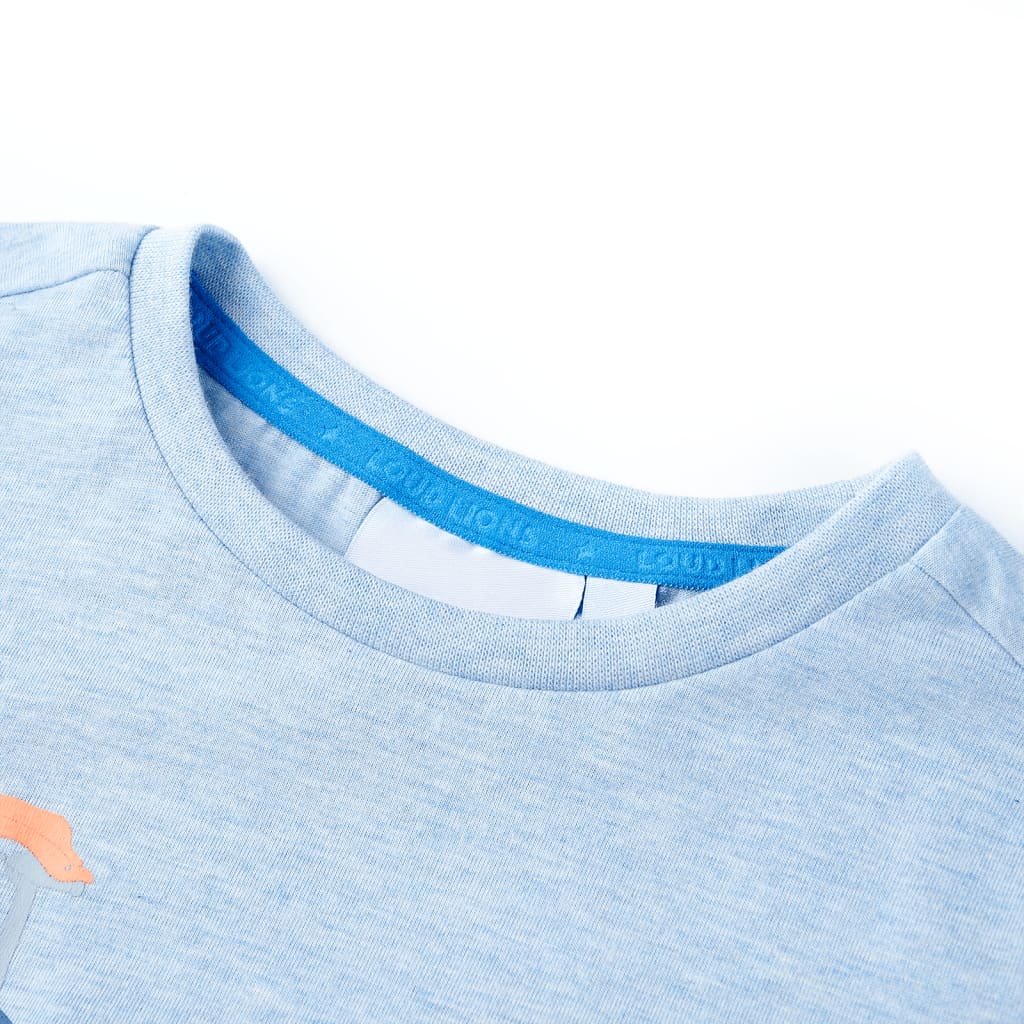 Vidaxl børneshirt 116 blandet blød blå