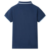 VidaXL børne poloshirt 116 mørkeblå