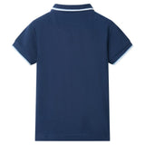 Vidaxl Børnepolo -shirt 128 mørkeblå