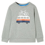 Vidaxl Børns sweater 140 Light Khaki plettet