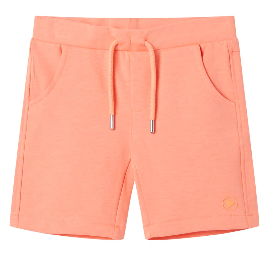 VidaXL børneshorts med snøre 128 neon orange