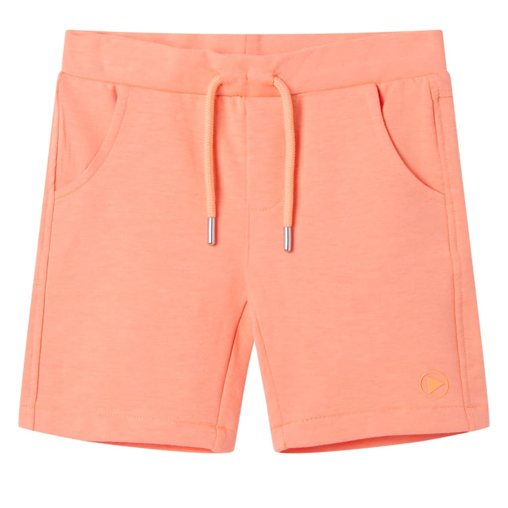 VidaXL børneshorts med snøre 140 neon orange