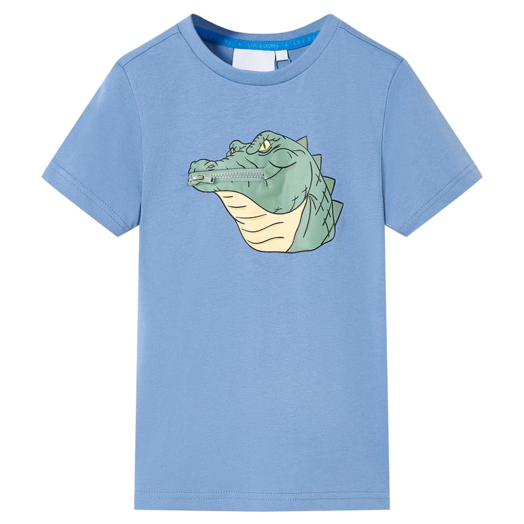 Vidaxl børneshirt 104 medium blå