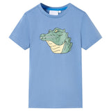 Vidaxl børneshirt 104 medium blå