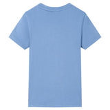 Vidaxl børneshirt 104 medium blå