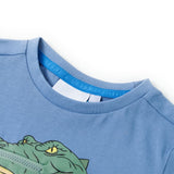 Vidaxl børneshirt 104 medium blå