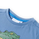 Vidaxl børneshirt 140 medium blå