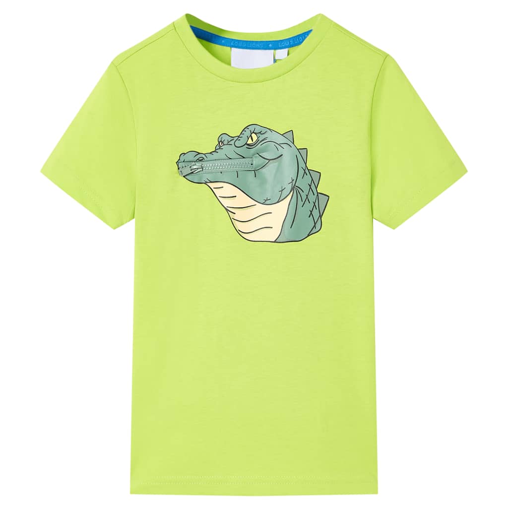 Vidaxl børneshirt 92 kalkgrøn