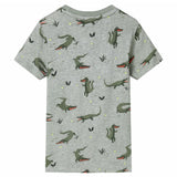 Vidaxl børneshirt 92 Light Khaki plettet