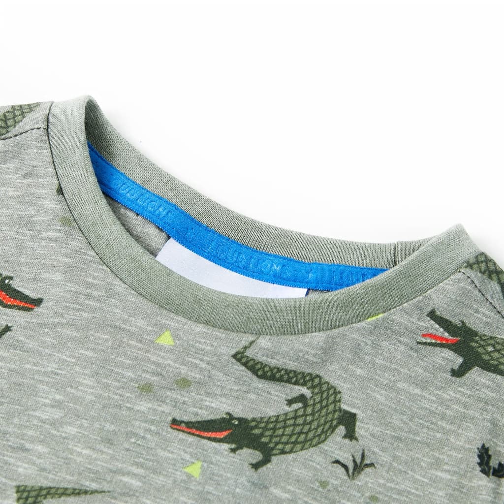Vidaxl børneshirt 92 Light Khaki plettet