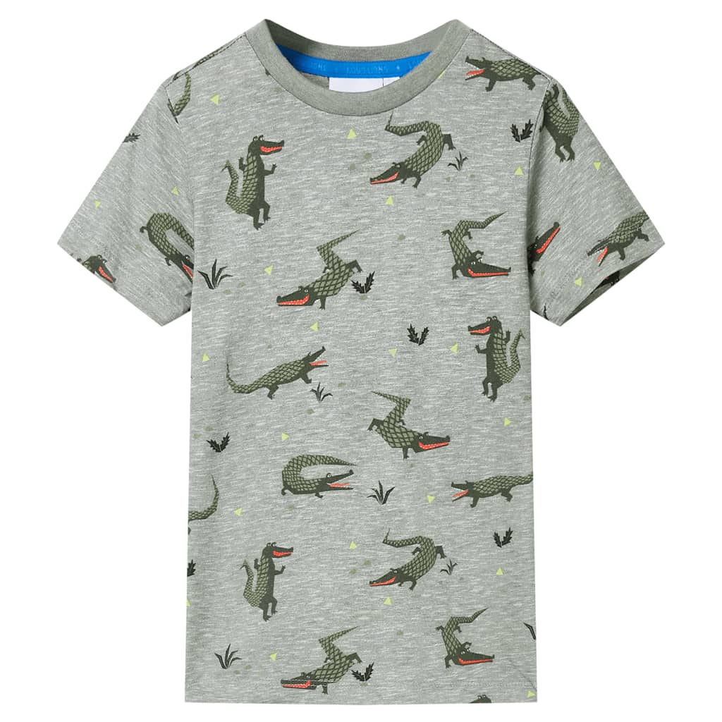 VidaXL børneskjorte 104 blandet lys khaki